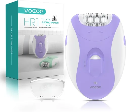Vista 8 de Depiladoras para mujeres con 21 pinzas y luz LED, 2 velocidades de depilación facial inalámbrica para mujeres, depiladoras eléctricas recargables