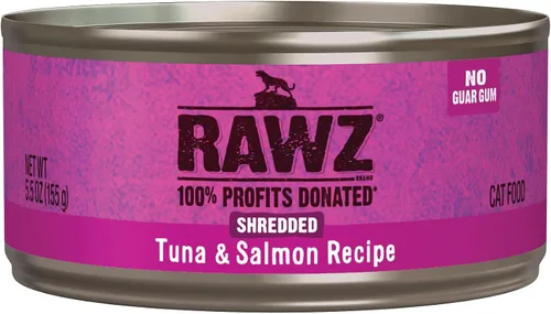 Vista 9 de Rawz Natural Premium - Alimento húmedo enlatado triturado para gatos, hecho con ingredientes de carne reales, sin BPA ni encías, latas de 5.5 onzas
