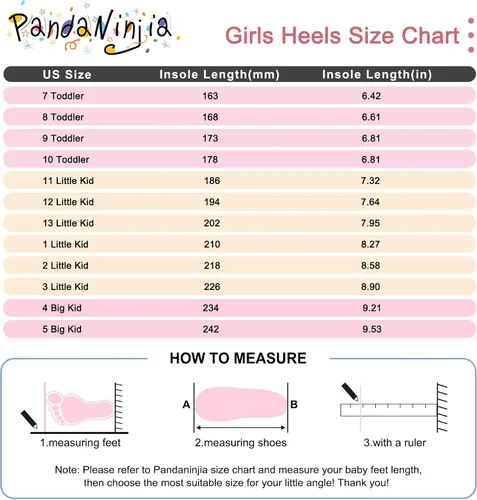 Vista 6 de PANDANINJIA Zapatos de vestir para niñas, zapatos Mary Jane para niñas, tacones bajos para niñas pequeñas, flores, boda, fiesta, escuela