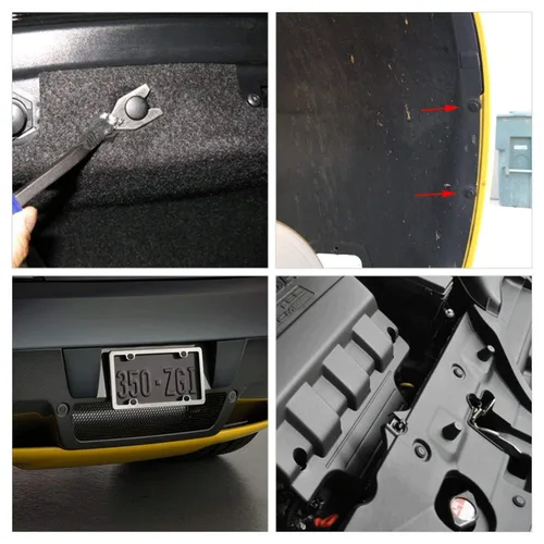 Vista 6 de GOOACC Clips de remache de nailon para guardabarros y protector de parachoques para GM, Ford y Chrysler 0.276 in, clips para carrocería