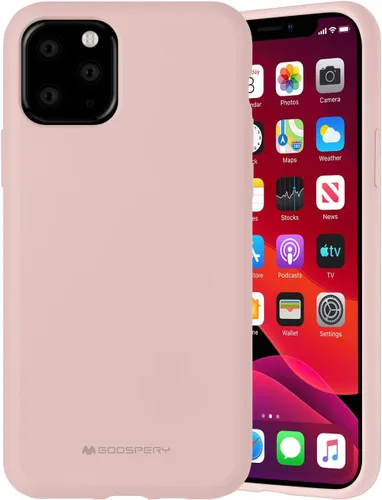 Vista 9 de GOOSPERY Funda de silicona líquida para Apple iPhone 11 Pro (5.8 pulgadas) Jelly Rubber Bumper Case con forro de microfibra suave (negro)