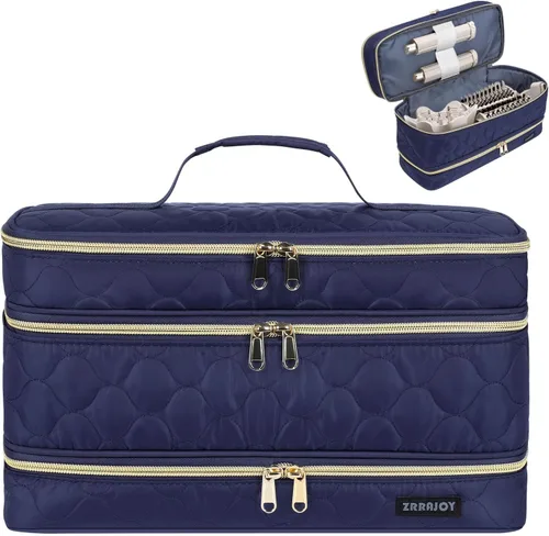 Vista 11 de ZRRAJOY Estuche de almacenamiento de doble capa para Shark Flexstyle, estuche de transporte de viaje para Shark 430/440 Flexstyle, bolsa Beige