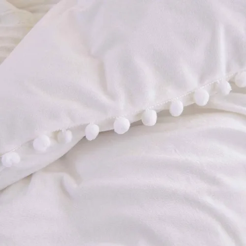 Vista 32 de Edredón hippie puro con borlas para dormitorio, manta bohemia con flecos indios, funda de edredón de algodón para mujer con fundas de almohada