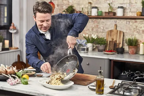 Vista 6 de Jamie Oliver by Tefal Cooks - Sartén clásica de acero inoxidable (7.9 in)