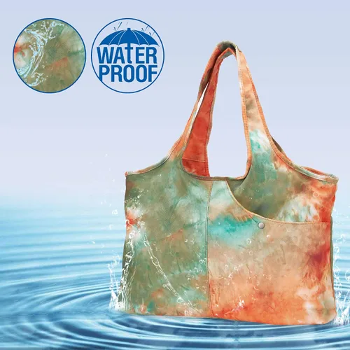 Vista 6 de ZOOEASS - Bolso grande de hombro para mujer, impermeable, multifunción, de nailon, para viaje
