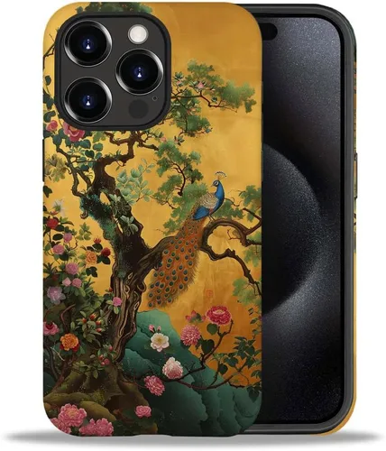 Vista 20 de CARLOCA Funda compatible con iPhone 15 Pro Max, funda protectora de gato en A para iPhone 15 Pro Max, TPU suave + PC duro 2 en 1, funda protectora