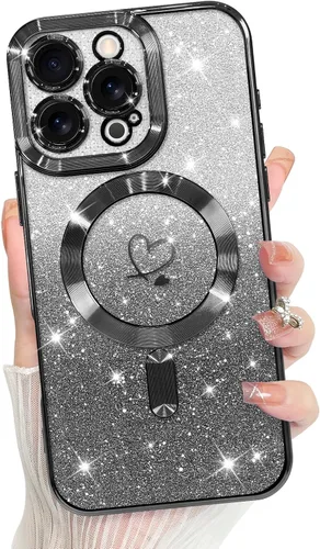 Vista 139 de Bonoma Compatible with iPhone 17 Pro Max Case 2025 Heart Checkered -Gold A cuadros-oro