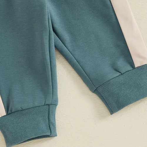 Vista 51 de Conjunto de sudadera de manga larga con cuello redondo y pantalones deportivos para bebés, ropa de invierno para bebé