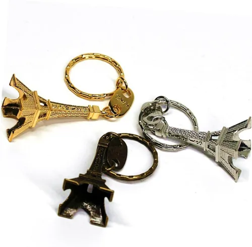 Vista 3 de Abaodam 72 Pcs Vintage Tower Keychain French Keyring Womens Backpack Purse Eiffel Tower Charms Eiffel Tower Key Holder Pogoda Key Pendant Eiffel