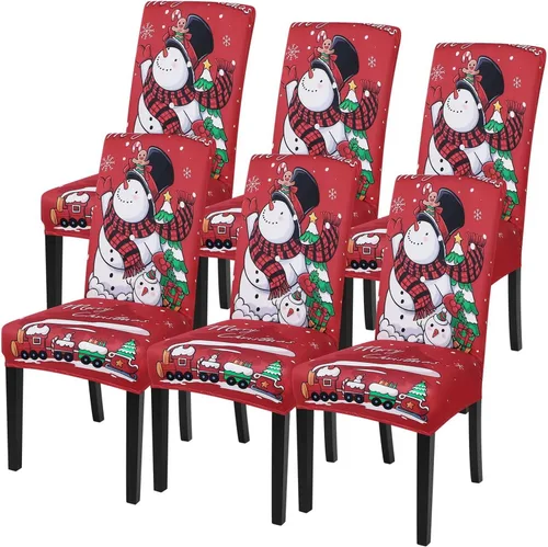 Vista 21 de SearchI Juego de 2 fundas elásticas para sillas Parsons de comedor, fundas elásticas con estampado de elastano, extraíbles, lavables, fundas
