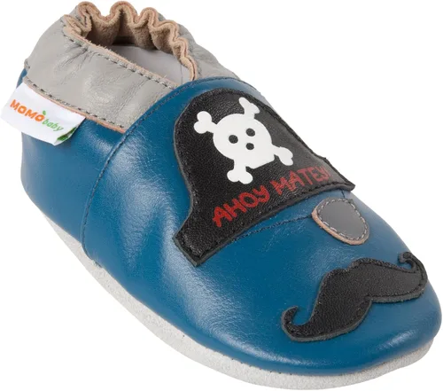 Vista 2 de Momo Baby Zapatos de piel con suela suave para niños