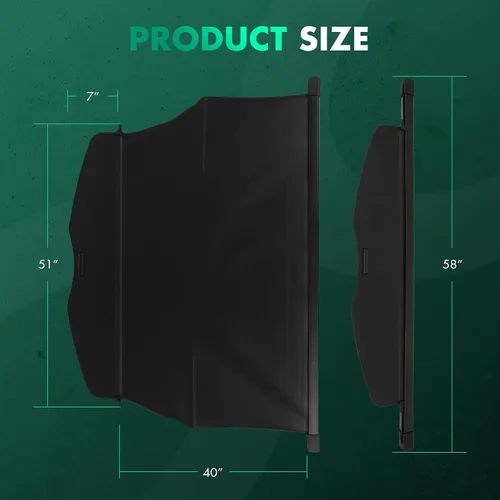 Vista 115 de SCITOO Funda de Carga 2011-2015 Compatible con Smart Fortwo 2008-2015 Compatible con Smart Fortwo 1.0L Funda Trasera Retráctil Mejorada con Aluminio