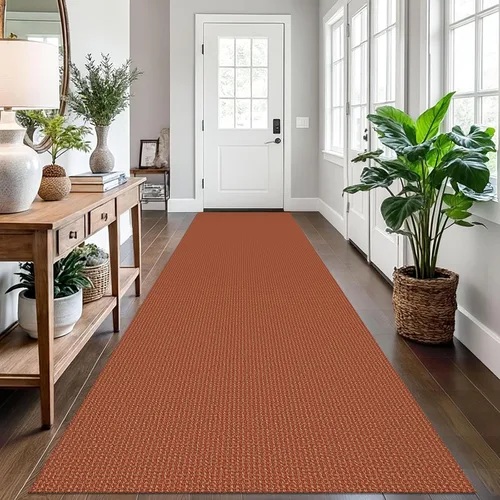 Vista 183 de EARTHALL Alfombra tejida de 2 x 3 pies, lavable para entrada, alfombra trenzada antideslizante, alfombra para puerta interior y exterior, alfombra
