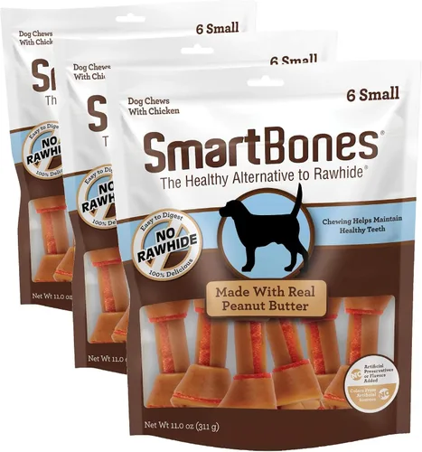 Vista 6 de SmartBones - Masticables pequeños, pollo, premia a tu perro con un masticable sin piel cruda hecho con carne real y verduras, 6