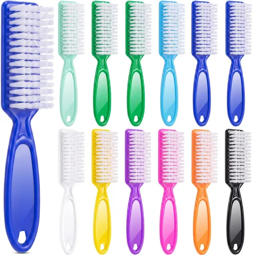 Vista 11 de Patelai 12 cepillos para cortaúñas para peluquero, color negro