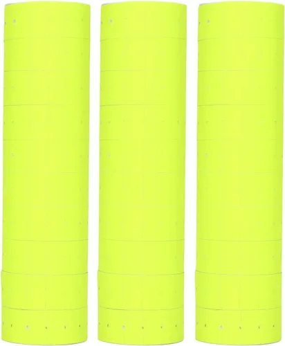Vista 9 de 30 rollos 15000 etiquetas de pistola de precios, etiquetas de precios de una sola fila etiqueta de pistola de precio para Mx-5500 M5500 verde