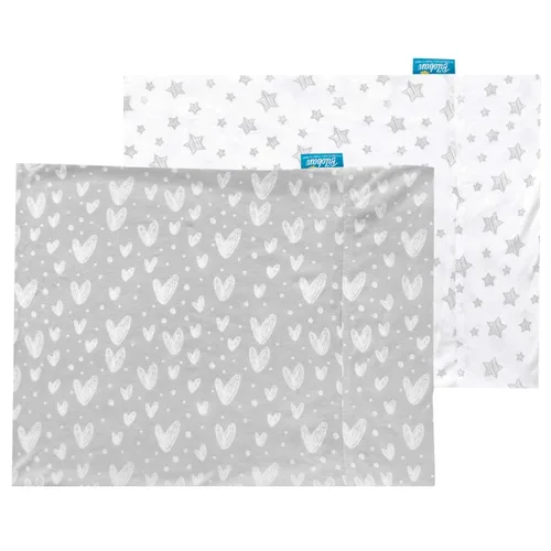 Vista 8 de Paquete de 2 fundas de almohada de algodón de jersey para niños pequeños Crema