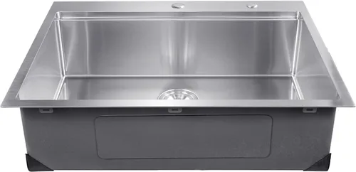 Vista 12 de VEVOR Fregadero de cocina con estación de trabajo de fregadero de cocina de 30 pulgadas, fregadero de acero inoxidable 304, cuenco individual