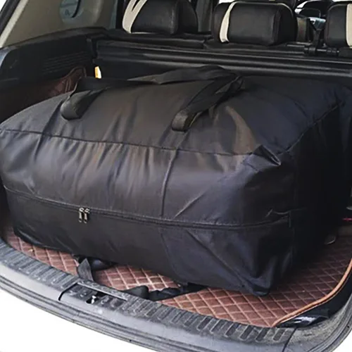 Vista 7 de Bolsa de almacenamiento impermeable de gran tamaño de 180 litros, plegable, bolsa de carga de viaje, edredón, colcha, almohada, equipaje, bolsa