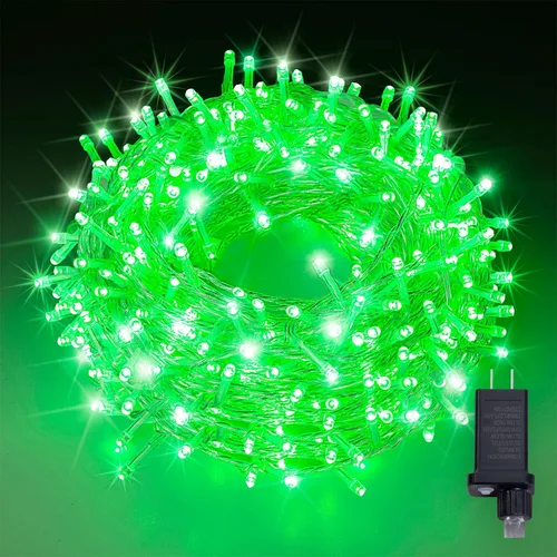 Vista 13 de Etinga - Guirnalda de 100 luces LED rosa, 33 pies con enchufe, luces de hadas decorativas con 8 modos para interiores y exteriores, dormitorio