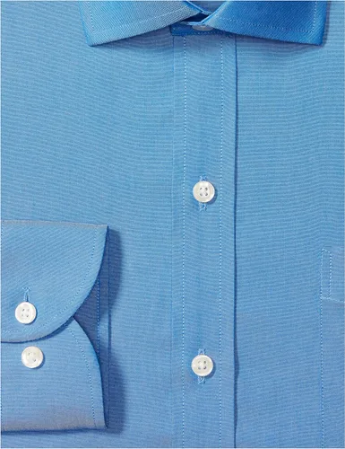 Vista 5 de Buttoned Down Camisa de vestir ajustada con cuello extendido para hombre