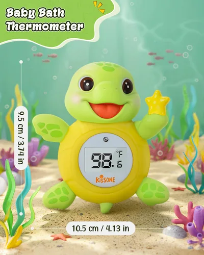 Vista 7 de Termómetro de baño para bebé, monitor digital de temperatura del agua para recién nacidos y niños pequeños, lecturas precisas de temperatura, sin