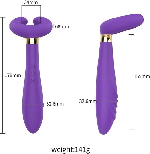 Vista 6 de Vibrador de clítoris para parejas, 3 motores, consolador multivibrador, juguete sexual de pareja, masajeador de pene, cosa sexual para mujeres