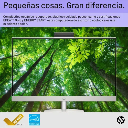 Vista 4 de HP Computadora de escritorio todo en uno con pantalla táctil de 27 pulgadas, Intel 12-Core Ultra 7 155U, 32 GB DDR5 RAM, 1 TB SSD, KB y mouse
