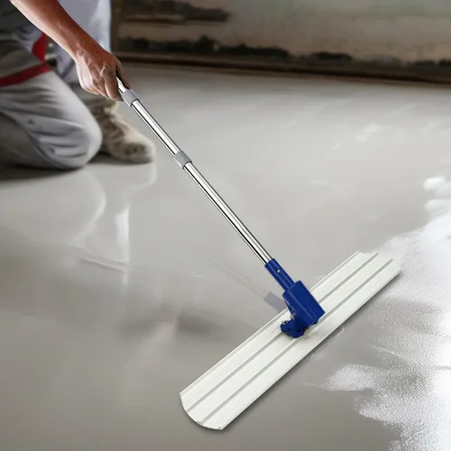 Vista 13 de Bull Herramientas de flotador de hormigón 35 x 8 "Red Round End Titanio-magnesio Aleación Hand Float Machine Concrete Cement Surface Smoothing Tool