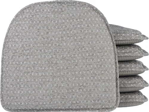 Vista 17 de Klear Vu Raindrop The Gripper - Cojines antideslizantes para silla, suaves y cómodos, almohadillas para asiento, almohadón para cocina, comedor u