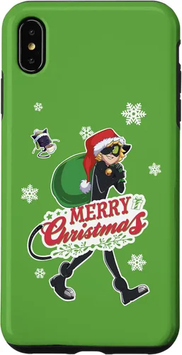 Vista 7 de Funda para iPhone 12 mini Miraculous Ladybug Merry Christmas from Cat Noir