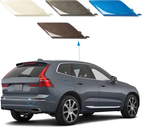 Vista 8 de Cubierta de Gancho de Remolque del Parachoques Trasero del Automóvil, Cubierta del Ojo de Remolque Compatible con Volvo XC60 2018 2019 2020 2021