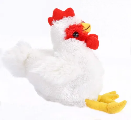 Vista 5 de Wild Republic - Peluche de gallina, regalos para niños, colección Hug'Ems, 7 pulgadas