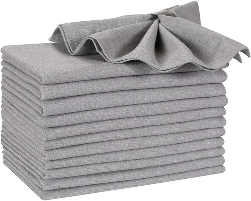 Vista 5 de Hausattire Servilletas reutilizables lavables 100% algodón de 18 x 18 pulgadas, servilletas de mesa para Acción de Gracias, Navidad, otoño