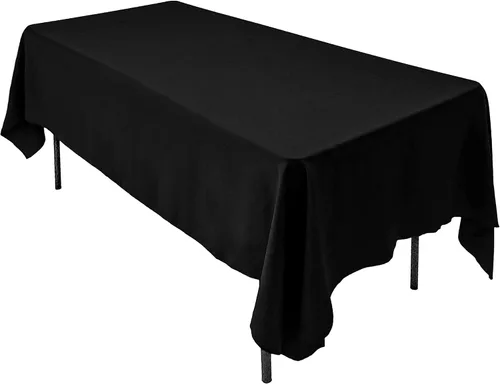 Vista 46 de AK TRADING CO. Mantel rectangular de poliéster de 60 x 102 pulgadas, fabricado en Estados Unidos, resistente a las arrugas, ignífugo, duradero