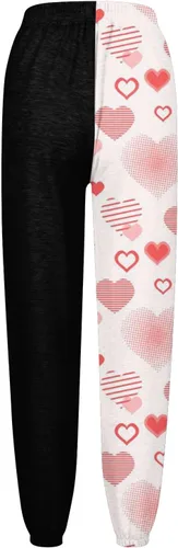 Vista 2 de Pantalones deportivos tipo cargo para mujer, pierna ancha, Y2K, para el día de San Valentín, casuales, holgados, holgados, con bolsillos, pantalones
