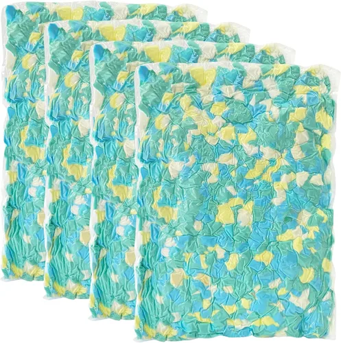 Vista 18 de Relleno de puf de 5 libras, relleno de espuma viscoelástica triturada azul para almohadas y camas para perros