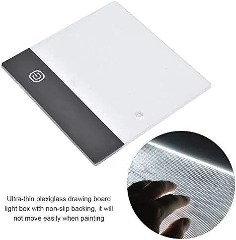 Vista 4 de Dibujo a mano LED Artcraft Rastreo Caja de luz Almohadilla de luz portátil Caja de luz Trazador USB Agujero de posicionamiento Flip Book Kit
