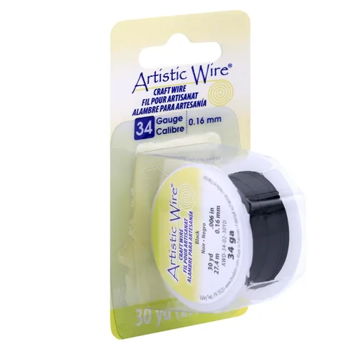Vista 15 de Artistic Wire, alambre para manualidades de calibre 18, resistente a las manchas, color cobre envejecido en color latón antiguo, 4 yardas