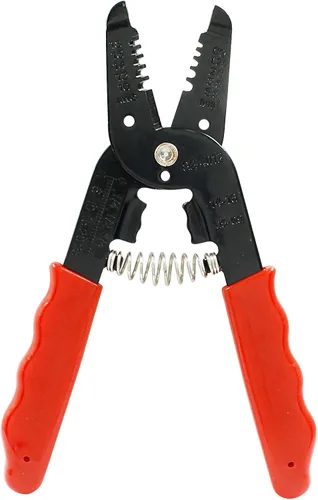 Vista 5 de Uenhoy Pelacables, herramienta de pelacables, herramienta de prensado de cables, alicates multiusos para cables de 10-18 AWG