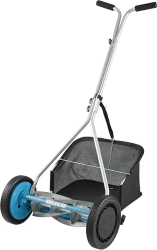 Vista 40 de American Lawn Mower Company 1204-14 Cortacésped de carrete de empuje de 4 hojas de 14 pulgadas, color rojo