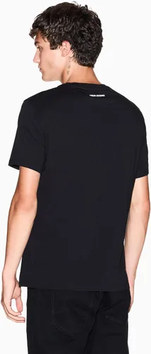 Vista 4 de Armani Exchange Camiseta Triangulation con cuello redondo para hombre Negro