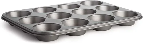 Vista 8 de Cooking Light Mini molde para muffins de acero al carbono con revestimiento de liberación rápida, antiadherente, apto para hornear, rendimiento