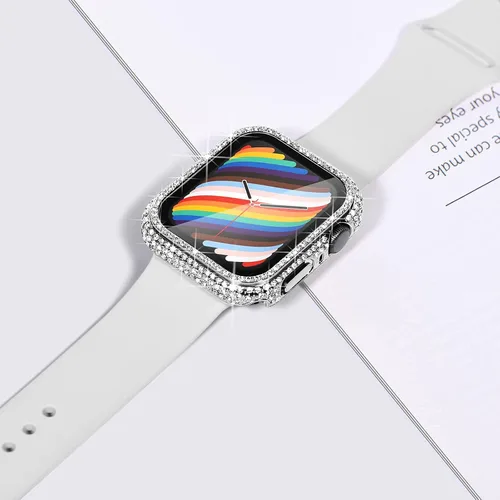 Vista 297 de Surace Bling - Carcasa con protector de pantalla para Apple Watch Series 3, 2, 1 de 1.496 pulgadas