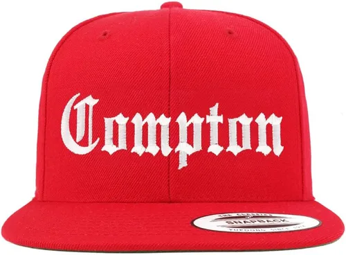 Vista 5 de Trendy Apparel Shop Compton City Old English - Gorra de béisbol bordada con visera plana