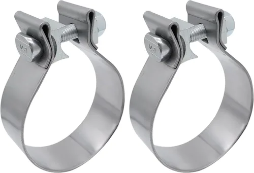 Vista 3 de ROADFORMER Abrazadera de escape de 1.75 pulgadas de acero inoxidable de banda estrecha para reparación de tubos de escape, silenciador y sistema