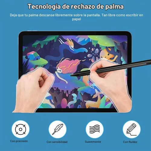 Vista 2 de Lápiz óptico activo para tableta Samsung Galaxy A9 A8 A7, punta de punta de punta de plástico con lápiz de dibujo preciso y preciso compatible