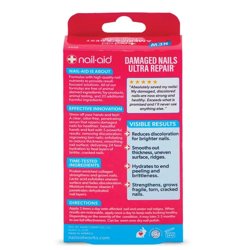 Vista 2 de Nail-Aid - Reparación múltiple 5 en 1 para uñas dañadas de manos o pies