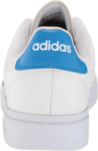 Vista 3 de adidas Grand Court Alpha Tenis para hombre, Cloud White-Pulse Blue-almost Yellow