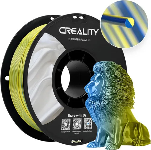 Vista 53 de Creality PLA - Filamento de impresora 3D de 1.75 mm, paquete de filamento para impresoras 3D, resistencia mejorada sin deformación, precisión